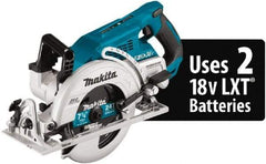 Makita - 18 Volt, 6-1/2" Blade, Cordless Circular Saw - 6,300 RPM, 2 Lithium-Ion Batteries Included - Americas Tooling