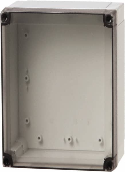 Fibox - Polycarbonate Standard Enclosure Screw Cover - NEMA 1, 4, 4X, 6, 12, 13, 3.94" Wide x 3.15" High x 5.12" Deep, Impact Resistant - Americas Tooling