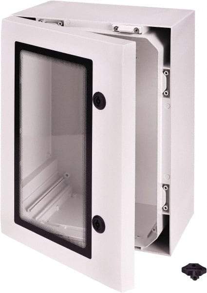 Fibox - Polycarbonate Standard Enclosure Hinge Cover - NEMA 4, 4X, 11.81" Wide x 19.69" High x 27.56" Deep, Impact Resistant - Americas Tooling