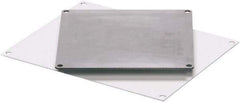 Fibox - 8" OAW x 8" OAH White Painted Electrical Enclosure Back Panel - 8" x 8" Box, Steel, Use with ARCA 884 - Americas Tooling