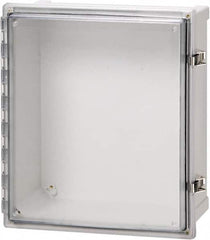 Fibox - Polycarbonate Standard Enclosure Hinge Cover - NEMA 4, 4X, 6, 6P, 12, 13, 8" Wide x 10" High x 4" Deep, Impact, Moisture & Corrosion Resistant, Dirt-tight & Dust-tight - Americas Tooling