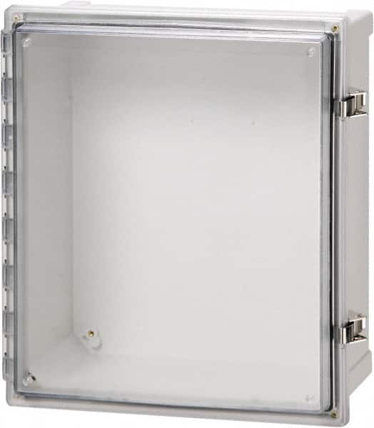 Fibox - Polycarbonate Standard Enclosure Hinge Cover - NEMA 4, 4X, 6, 6P, 12, 13, 6" Wide x 8" High x 5" Deep, Impact, Moisture & Corrosion Resistant, Dirt-tight & Dust-tight - Americas Tooling