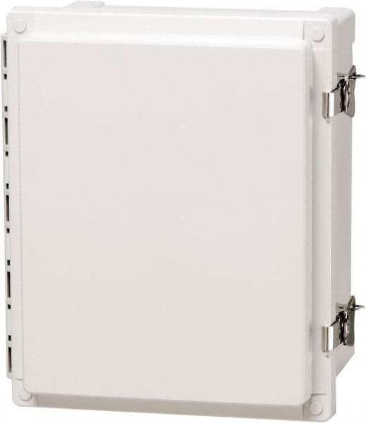 Fibox - Polycarbonate Standard Enclosure Hinge Cover - NEMA 4, 4X, 6, 6P, 12, 13, 6" Wide x 6" High x 4" Deep, Impact, Moisture & Corrosion Resistant, Dirt-tight & Dust-tight - Americas Tooling