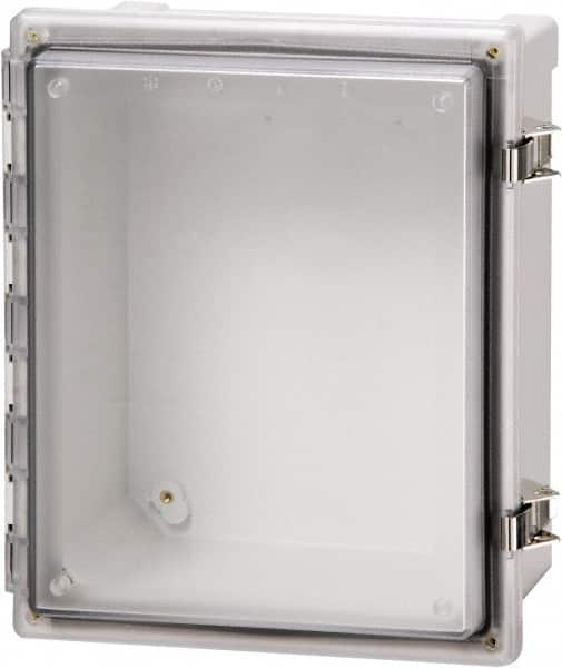 Fibox - Polycarbonate Standard Enclosure Hinge Cover - NEMA 4, 4X, 6, 6P, 12, 13, 8" Wide x 10" High x 6" Deep, Impact, Moisture & Corrosion Resistant, Dirt-tight & Dust-tight - Americas Tooling