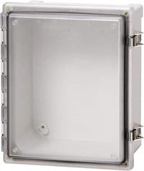 Fibox - Polycarbonate Standard Enclosure Hinge Cover - NEMA 4, 4X, 6, 6P, 12, 13, 8" Wide x 10" High x 4" Deep, Impact, Moisture & Corrosion Resistant, Dirt-tight & Dust-tight - Americas Tooling