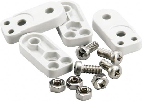 Fibox - Electrical Enclosure Polycarbonate Mounting Foot Kit - For Use with SOLID - Americas Tooling