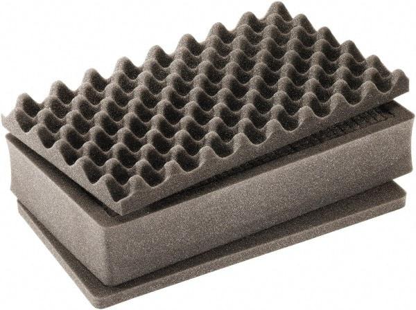 Pelican Products, Inc. - Tool Box Foam Foam Set - 14-1/2" Wide x 7-3/4" Deep x 22-5/8" High, Black, For Pelican Case 1525 - Americas Tooling