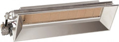 Heatstar - 30-1/4" Long x 19-1/4" Wide x 12" High, 24 AC Volt, Infrared Suspended Heater - Americas Tooling