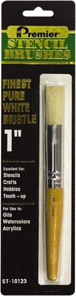 Premier Paint Roller - Stencil Brushes & Rollers Type: Stencil Brush Diameter (Inch): 1 - Americas Tooling