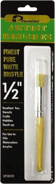 Premier Paint Roller - Stencil Brushes & Rollers Type: Stencil Brush Diameter (Inch): 1/2 - Americas Tooling