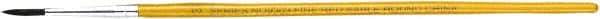 Premier Paint Roller - #5 Sable Artist's Paint Brush - 1/8" Wide, 1/2" Bristle Length, 5" Wood Handle - Americas Tooling