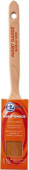 Premier Paint Roller - 1-1/2" Oval Polyester Sash Brush - 2-1/2" Bristle Length, 7" Wood Sash Handle - Americas Tooling