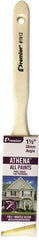 Premier Paint Roller - 1-1/2" Angled Polyester/Natural Angular Brush - 2-1/4" Bristle Length, 6-3/4" Wood Sash Handle - Americas Tooling