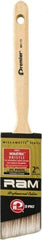 Premier Paint Roller - 2" Angled Polyester General Purpose Paint Brush - 3" Bristle Length, 2" Wood Sash Handle - Americas Tooling