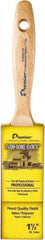 Premier Paint Roller - 1-1/2" Flat Nylon/Polyester General Purpose Paint Brush - 2-1/2" Bristle Length, 4-3/4" Wood Beavertail Handle - Americas Tooling