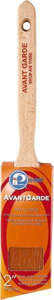 Premier Paint Roller - 2" Oval/Angle Polyester Sash Brush - 2-3/4" Bristle Length, 7" Wood Sash Handle - Americas Tooling