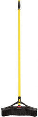 Rubbermaid - 18" Medium Duty Synthetic Push Broom - 3" Bristle Length, Foam Block, Threaded Handle Connection, Handle Included - Americas Tooling