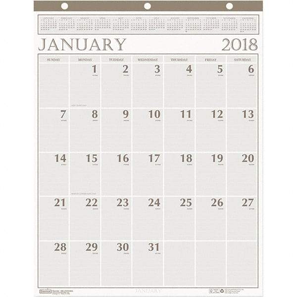 House of Doolittle - 12 Sheet, 20 x 26", Wall Calendar - Beige - Americas Tooling