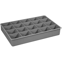 Durham - Small Parts Boxes & Organizers; Type: Compartment Box ; Width (Inch): 11-15/16 ; Depth (Inch): 18-1/16 ; Height (Inch): 2.96875 ; Number of Compartments: 20 - Exact Industrial Supply