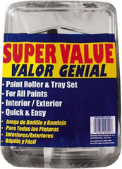 Premier Paint Roller - 3/8" Nap, Wall Paint Roller Set - 10" Wide, Steel Frame, Includes Paint Tray, Roller Cover & Frame - Americas Tooling