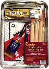 Premier Paint Roller - 0.3333" Nap, Wall Paint Roller Set - 10" Wide, Steel Frame, Includes Paint Tray, Roller Cover & Frame - Americas Tooling