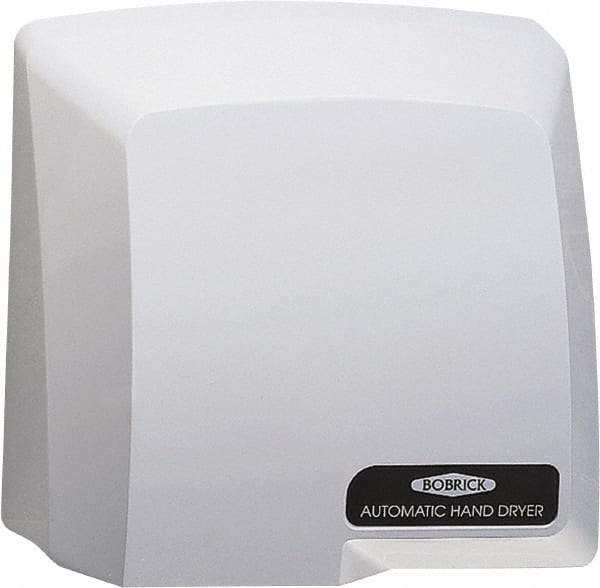 Bobrick - 1725 Watt Gray Finish Electric Hand Dryer - 115 Volts, 13 Amps, 9-5/8" Wide x 11.13" High x 5-7/16" Deep - Americas Tooling