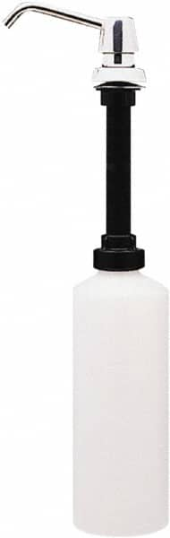 Bobrick - 34 oz Liquid Soap Dispenser Hardware - Plastic, Polyethylene & Stainless Steel, Counter Mounted, Chrome & Stainless Steel - Americas Tooling