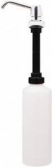 Bobrick - 34 oz Liquid Soap Dispenser Hardware - Plastic, Polyethylene & Stainless Steel, Counter Mounted, Chrome & Stainless Steel - Americas Tooling