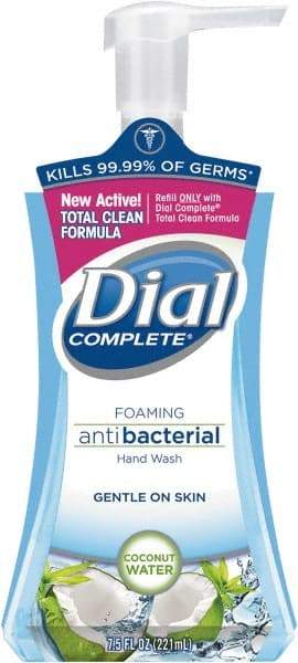 Dial - 7.5 oz Pump Bottle Foam Soap - Blue, Coconut Waters Scent - Americas Tooling