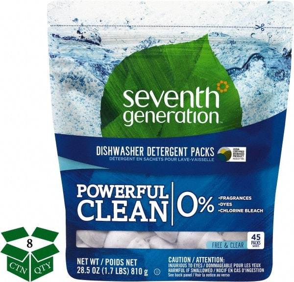 Seventh Generation - 0.63 oz Packet Automatic Dishwashing Powder - Unscented - Americas Tooling