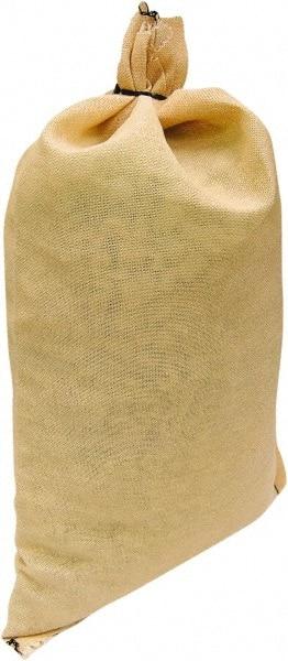 Made in USA - 14" Long x 26" High Sand Bag - Desert Tan Polypropylene, For Spill Containment - Americas Tooling