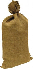 Made in USA - 14" Long x 26" High Sand Bag - Desert Tan Burlap, For Spill Containment - Americas Tooling