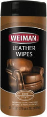 Weiman - Wipes Leather Cleaner - Unscented, Canister Container - Americas Tooling