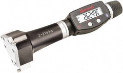 Starrett - 2" to 2-5/8", IP67, Carbide Face Electronic Inside Micrometer - 0.00005" Resolution, 0.0002" Accuracy, 3-1/16" Gage Depth - Americas Tooling