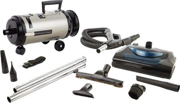 MetroVac - Canister Vacuum Cleaner - 120 Volts, 4 hp, 11.25 Amps, 12.5 Lb, Accessories Included - Americas Tooling