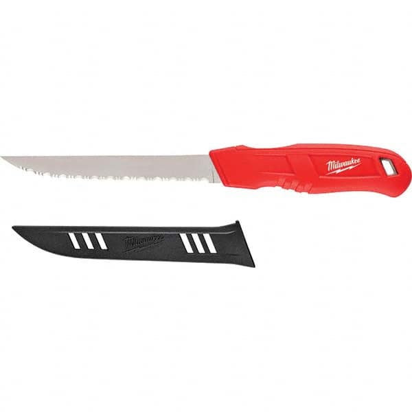 Milwaukee Tool - Fixed Blade Knives Trade Type: Serrated Knife Blade Length (Inch): 6 - Americas Tooling