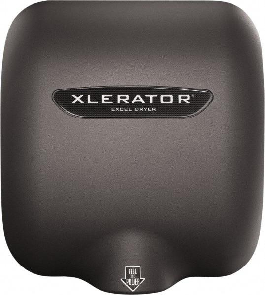 Excel Dryer - 1490 Watt Graphite Finish Electric Hand Dryer - 208/277 Volts, 6.2 Amps, 11-3/4" Wide x 12-11/16" High x 6-11/16" Deep - Americas Tooling