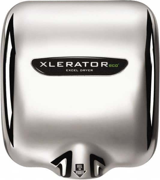 Excel Dryer - 530 Watt Silver Finish Electric Hand Dryer - 110/120 Volts, 4.5 Amps, 11-3/4" Wide x 12-11/16" High x 6-11/16" Deep - Americas Tooling