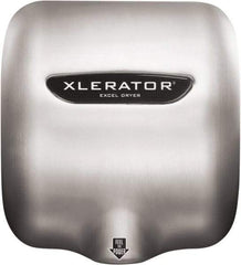 Excel Dryer - 1490 Watt Silver Finish Electric Hand Dryer - 110/120 Volts, 12.2 Amps, 11-3/4" Wide x 12-11/16" High x 6-11/16" Deep - Americas Tooling