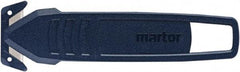 Martor USA - Recessed/Hook Blade Safety Utility Knife - Dark Blue Poly-Steel Handle, 1 Blade Included - Americas Tooling