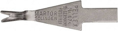 Martor USA - 10 Piece, Carbon Steel, Utility Knife Blade - 1.26" Long - Americas Tooling