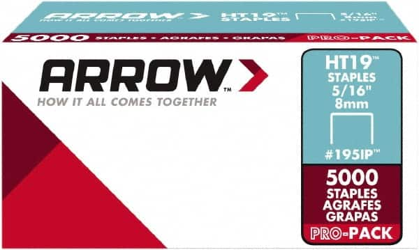 Arrow - 3/8" Wide High Carbon Steel Light-Duty Staples - 5/16" Leg Length - Americas Tooling