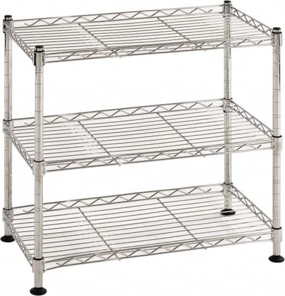 Sandusky Lee - 3 Shelf Wire Shelving Unit - 18" Wide x 10" Deep x 18" High, - Americas Tooling