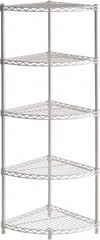 Sandusky Lee - 5 Shelf Wire Shelving Unit - 14" Wide x 14" Deep x 47" High, - Americas Tooling