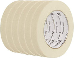 UNIVERSAL - 18mm Wide x 54.8 m Long Beige Crepe Paper Masking Tape - Series 6697, 5 mil Thick, 19 In/Lb Tensile Strength - Americas Tooling