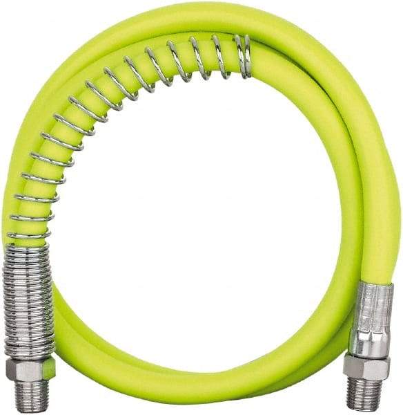 Legacy - 3' Long, 10,000 psi Operating Pressure, Rubber Grease Gun Hose - 1/8 NPT, 10,000 psi Burst Pressure - Americas Tooling