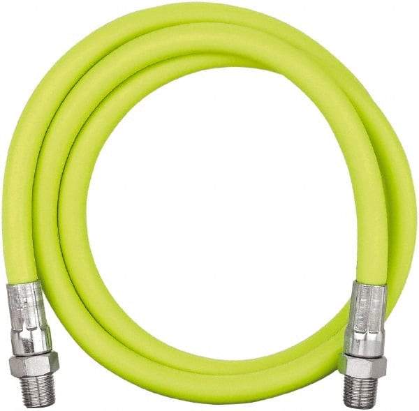 Legacy - 3' Long, 10,000 psi Operating Pressure, Rubber Grease Gun Hose - 1/8 NPT, 10,000 psi Burst Pressure - Americas Tooling