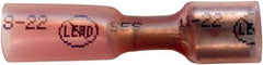 Made in USA - 1/4" Wide, Heat Shrink & Polyolefin Insulation, Female Tab Terminal - Crimp & Solder Connection, 22 to 18 AWG Compatible, RoHS Compliant - Americas Tooling