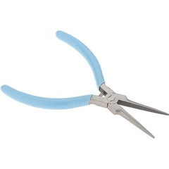 Xcelite - 1-3/4" Jaw Length x 15/32" Jaw Width, Long Needle Nose Comfort Grip Pliers - Serrated Jaw, Bi-Material Cushion Handle - Americas Tooling