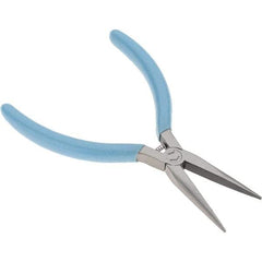 Xcelite - 5-1/2" Jaw Length x 17/32" Jaw Width, Long Nose Comfort Grip Pliers - Serrated Jaw, Bi-Material Cushion Handle - Americas Tooling